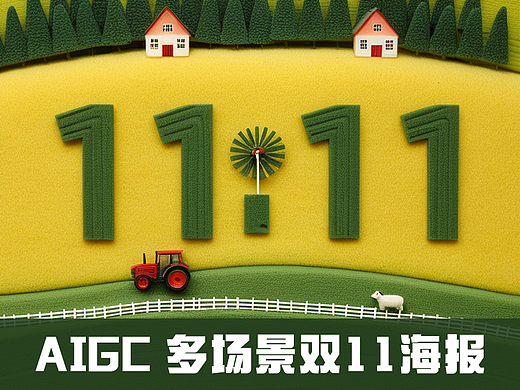 AI快速生成多风格双11海报（全流程拆解，提示词分享）