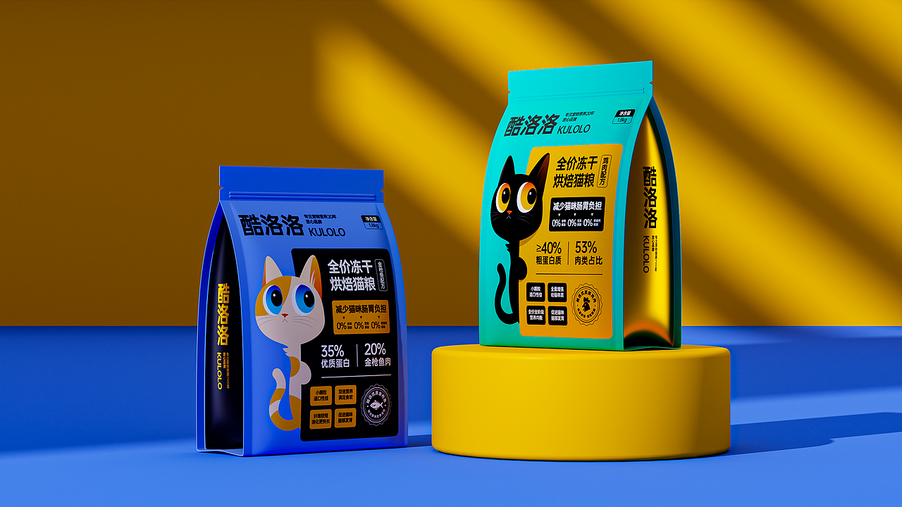 KULOLO 酷洛洛猫粮包装设计