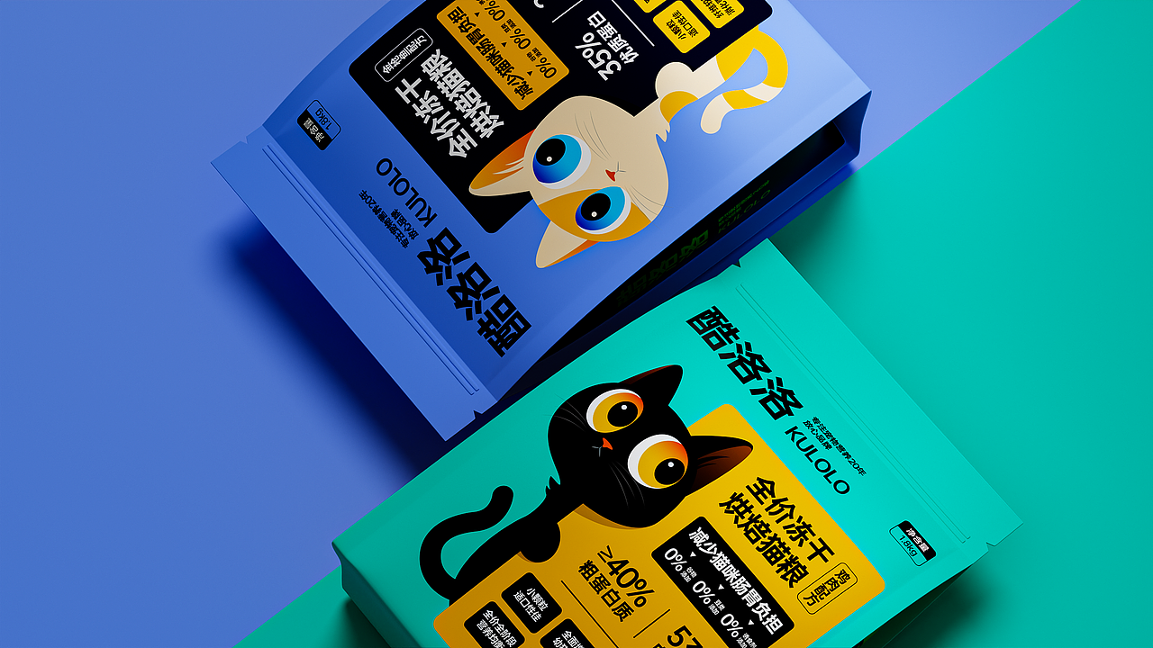 KULOLO 酷洛洛猫粮包装设计