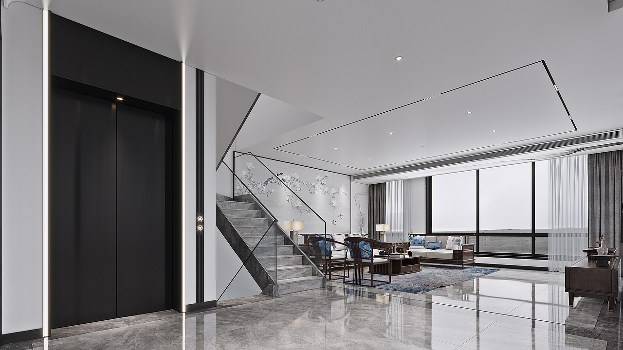 新中式别墅设计,自然的生活画境