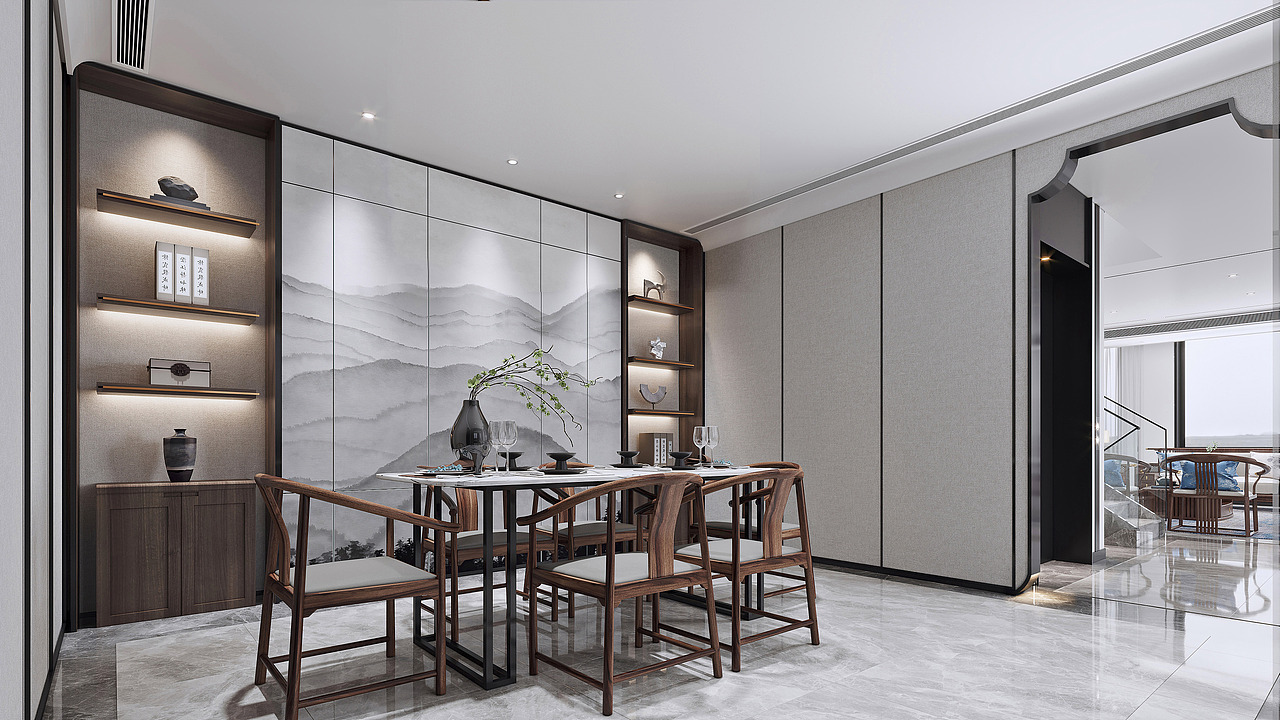 新中式别墅设计，自然的生活画境