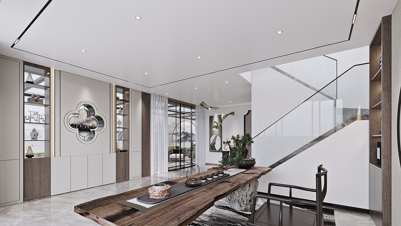 新中式别墅设计，自然的生活画境