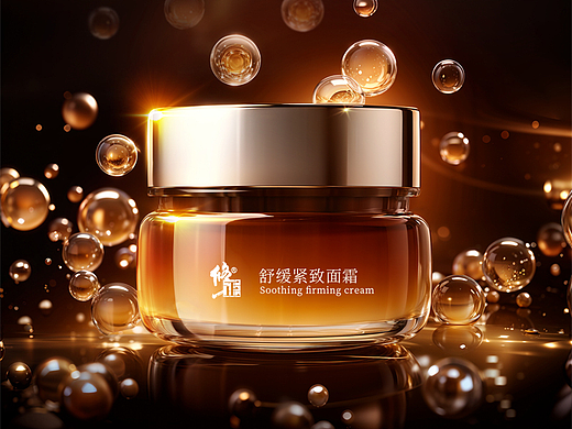 面霜详情，电商视觉，MJ+SD+PS