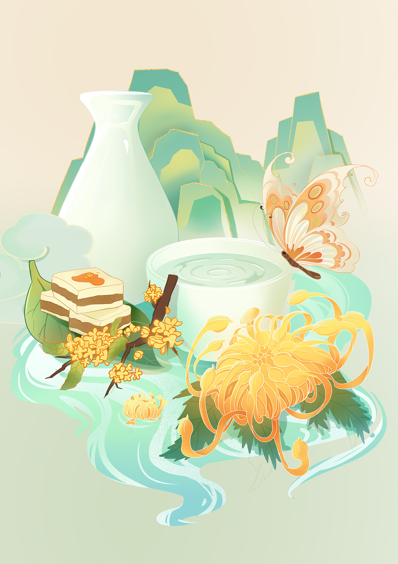 寒露·（图ZMzc5NDk4Nzg4） - 创作习作 - 站酷设计师跟她说原创素材 - 站酷ZCOOL