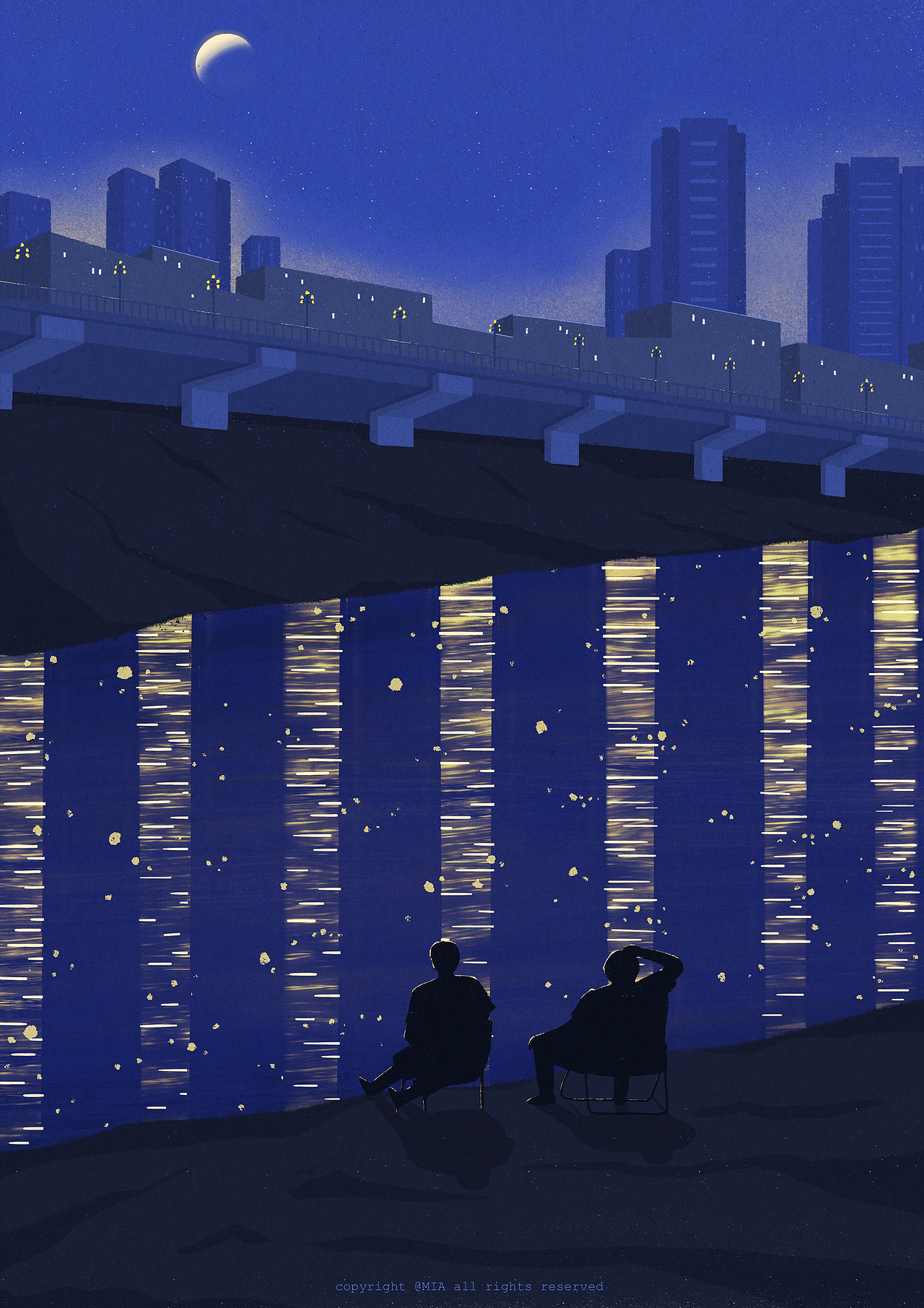 一些城市夜色 | 原创插画（图ZMzc5NDk5Nzg4） - 创作习作 - 站酷设计师MiaDeng原创素材 - 站酷ZCOOL