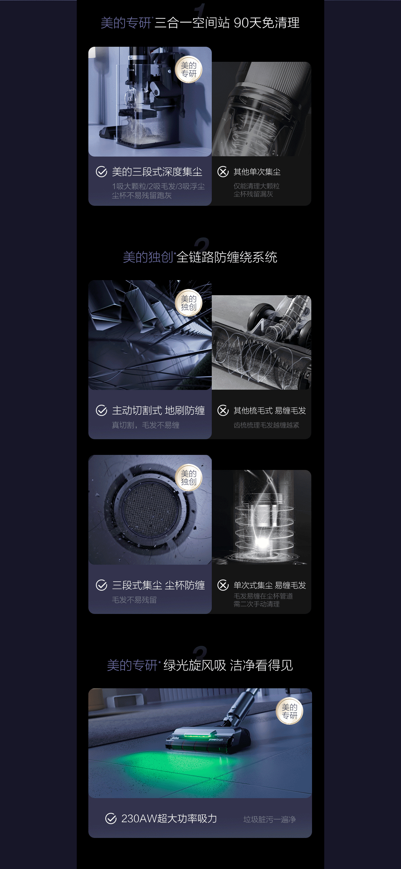 美的吸尘器Q9详情页案例展示（图ZMzc5NTA3NDM2） - 电商 - 站酷设计师裂奇视觉LEAXY原创素材 - 站酷ZCOOL