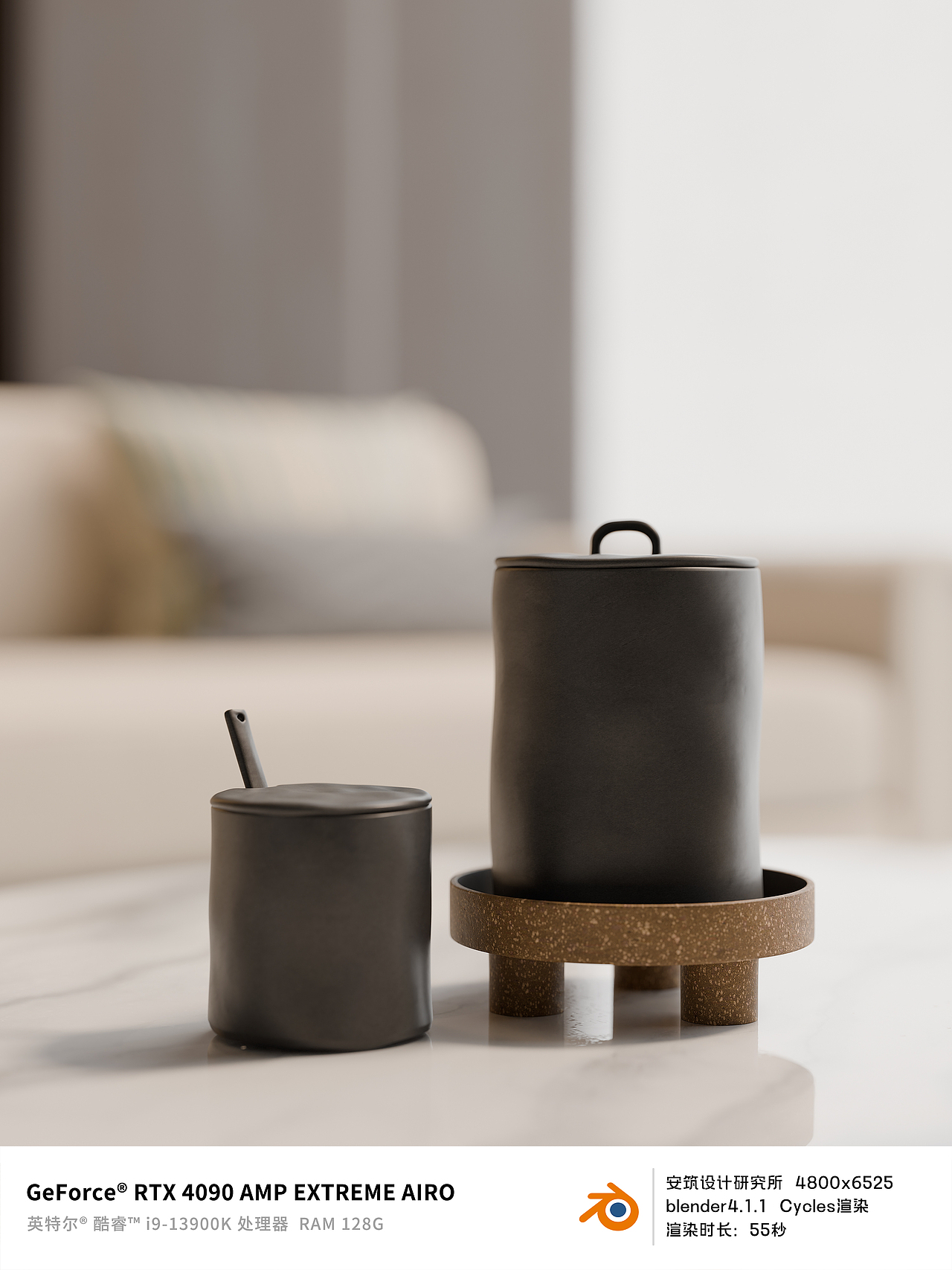 现代简约售楼部休息区-blender渲染（图ZMzc5NTA3Nzg4） - 商业空间设计 - 站酷设计师安筑设计研究所原创素材 - 站酷ZCOOL