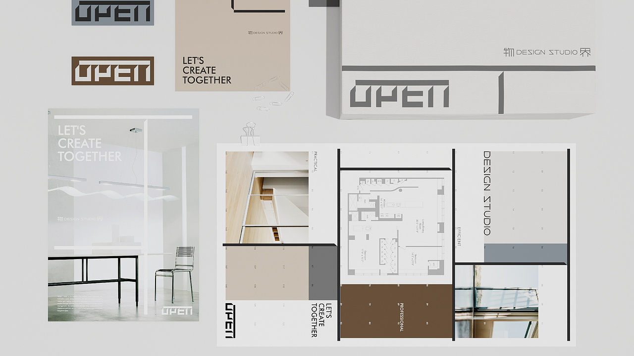 OPEN物界_建筑室内空间工作室logo/vi品牌形象设计(图ZMzc5NTEyNDI0) - 品牌 - 站酷设计师AJ宾果品牌设计原创素材 - 站酷ZCOOL