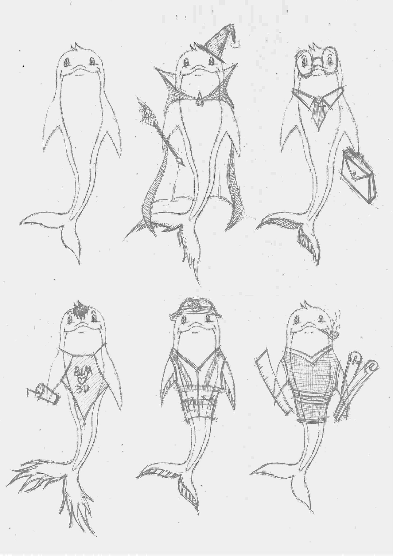 【人生第一个“IP形象设计”】海豚（图ZMzc5NTE0MzQ4） - IP形象 - 站酷设计师零叁妖叁原创素材 - 站酷ZCOOL