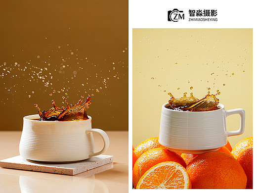 咖啡液飞溅合集