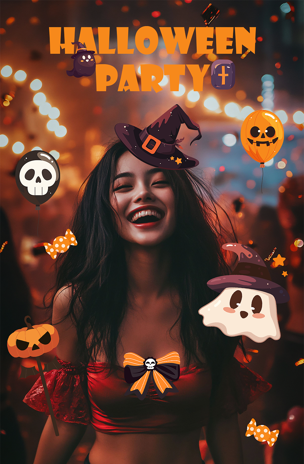 万圣节主题贴纸-HAPPY HALLOWEEN（图ZMzc5NTI1MzAw） - 闪屏/壁纸 - 站酷设计师Rechryya原创素材 - 站酷ZCOOL