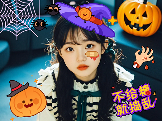 万圣节主题贴纸