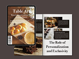 美食雜志排版設(shè)計(jì)——“餐桌藝術(shù)”