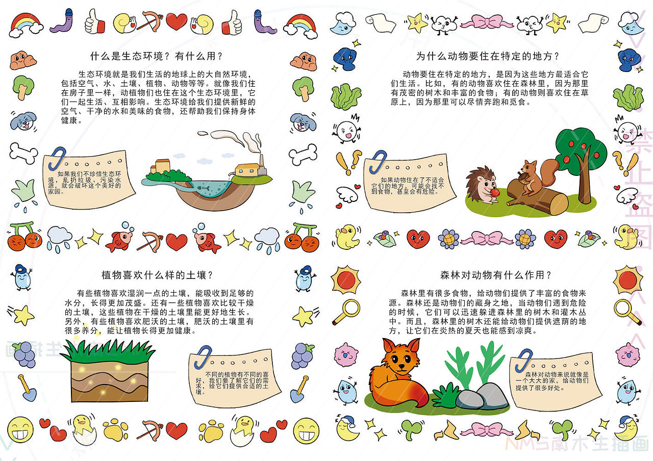 奇趣生物启蒙|生物的生态环境（商稿已出版）（图ZMzc5NTQxMDgw） - 绘本 - 站酷设计师NMS南木生原创素材 - 站酷ZCOOL