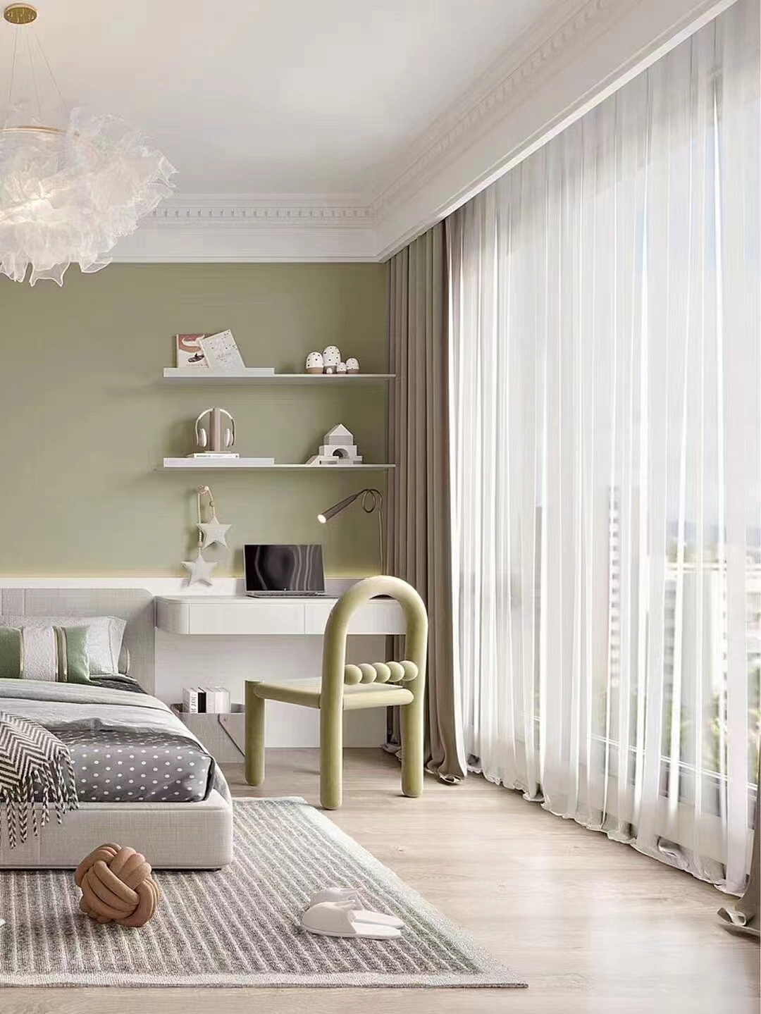 牛油果绿碰撞轻法式~