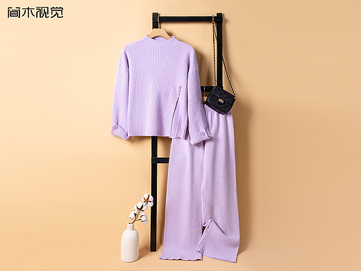 毛衣套装丨简木视觉 女士毛衣服饰静物拍摄 创意摄影