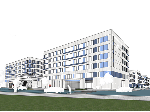西北工业技术研究院产业园SU模型下载