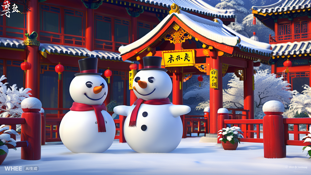 雪王的传统中国节