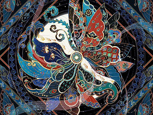 敦煌·蝶恋花藻井🦋