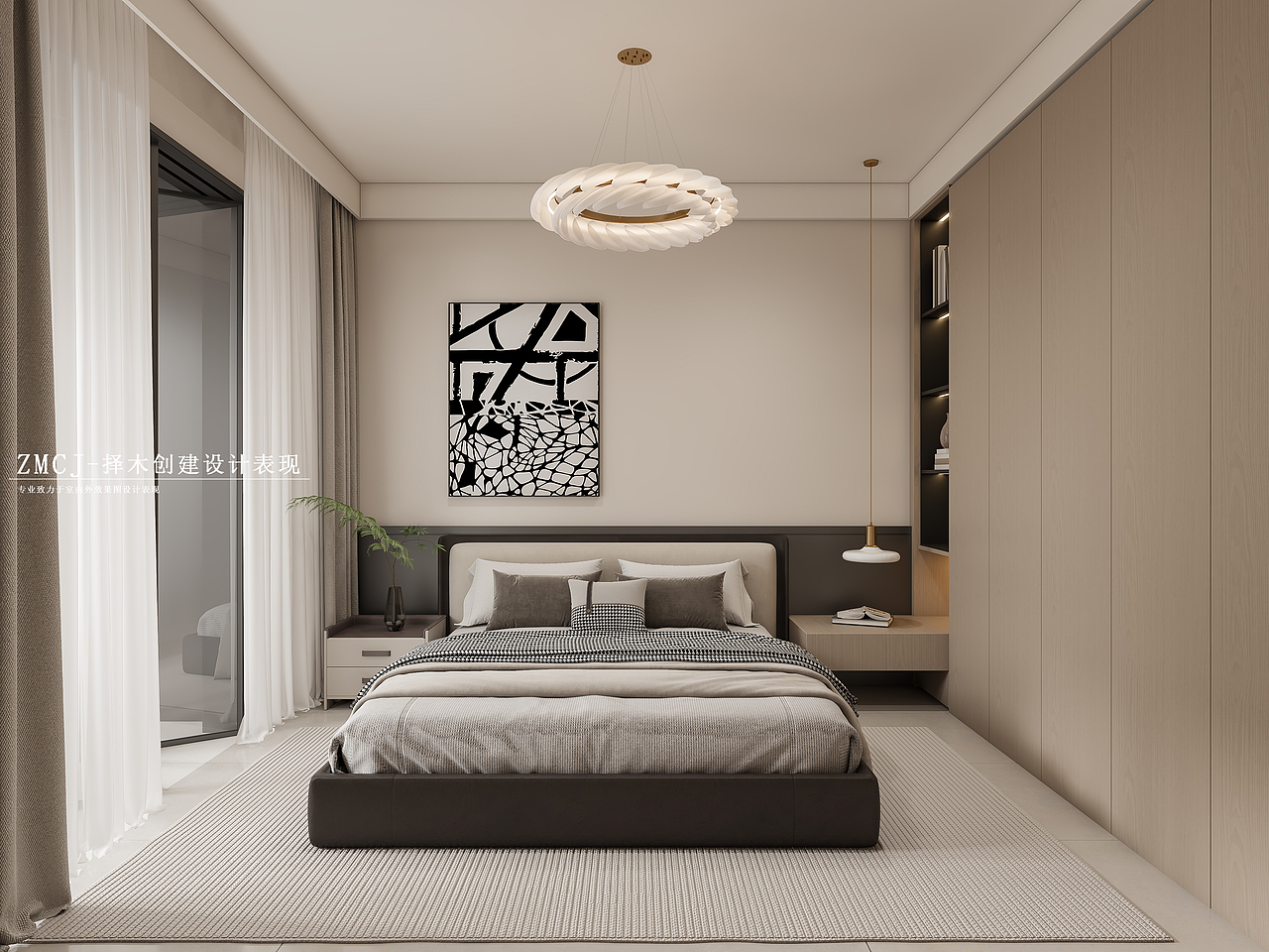 意式轻奢 客餐厅 卧室