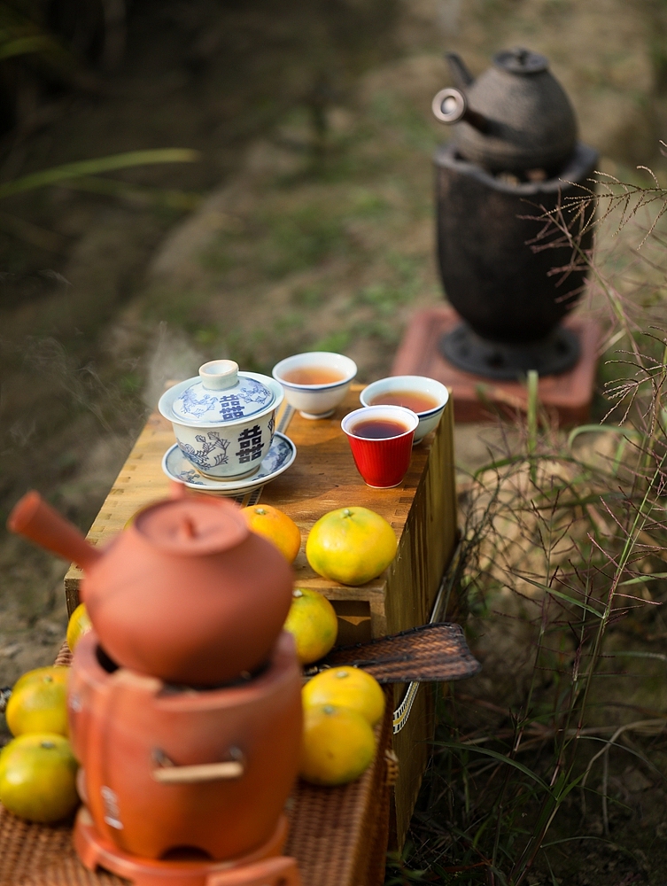 十月获稻,风趣野茶。