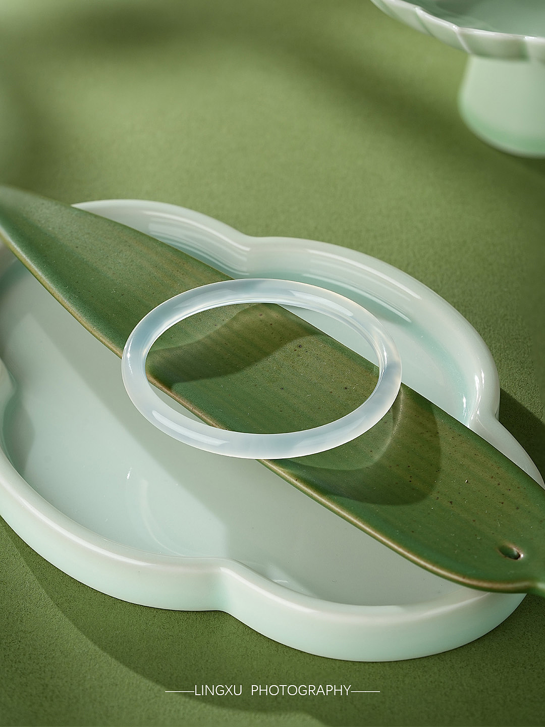 玛瑙玉髓手镯拍摄