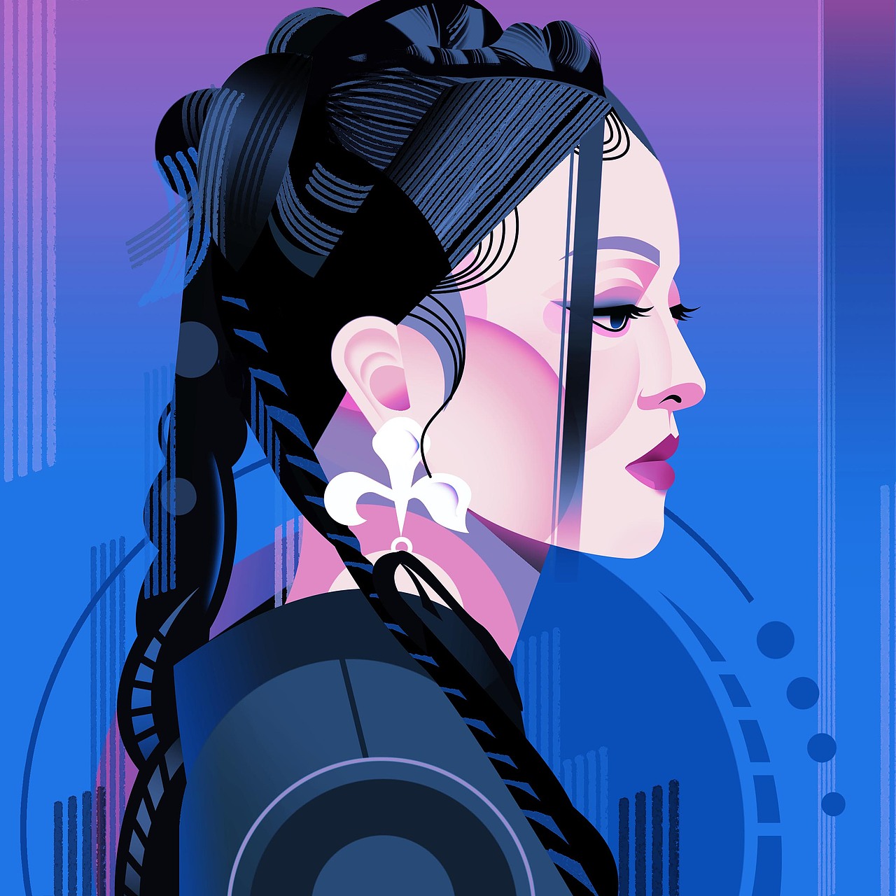 几何人像解构（图ZMzc5NTk4OTI0） - 艺术插画 - 站酷设计师时雨濛_Rainie原创素材 - 站酷ZCOOL