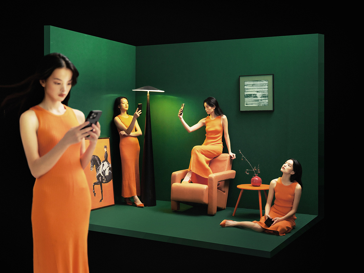 我们被困在社交媒体的信息茧房里。（图ZMzc5NjAyNjAw） - 人像摄影 - 站酷设计师无限TX原创素材 - 站酷ZCOOL