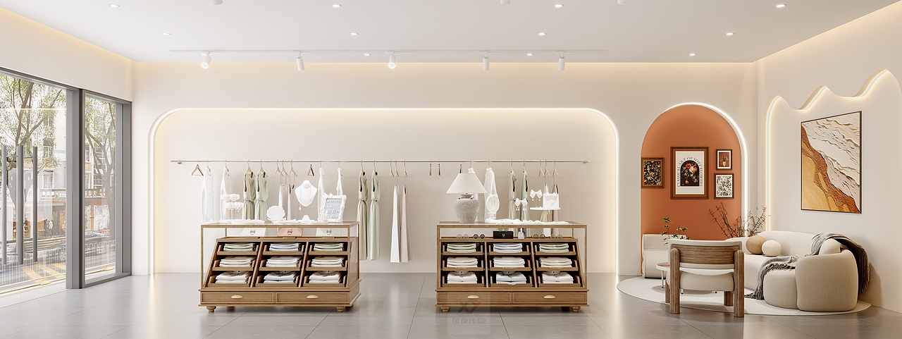 工装-现代简约服装美容店——女孩子要爱自己呀