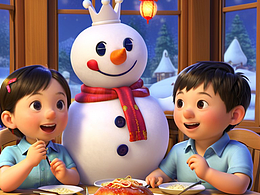 雪王迫不及待的团圆夜