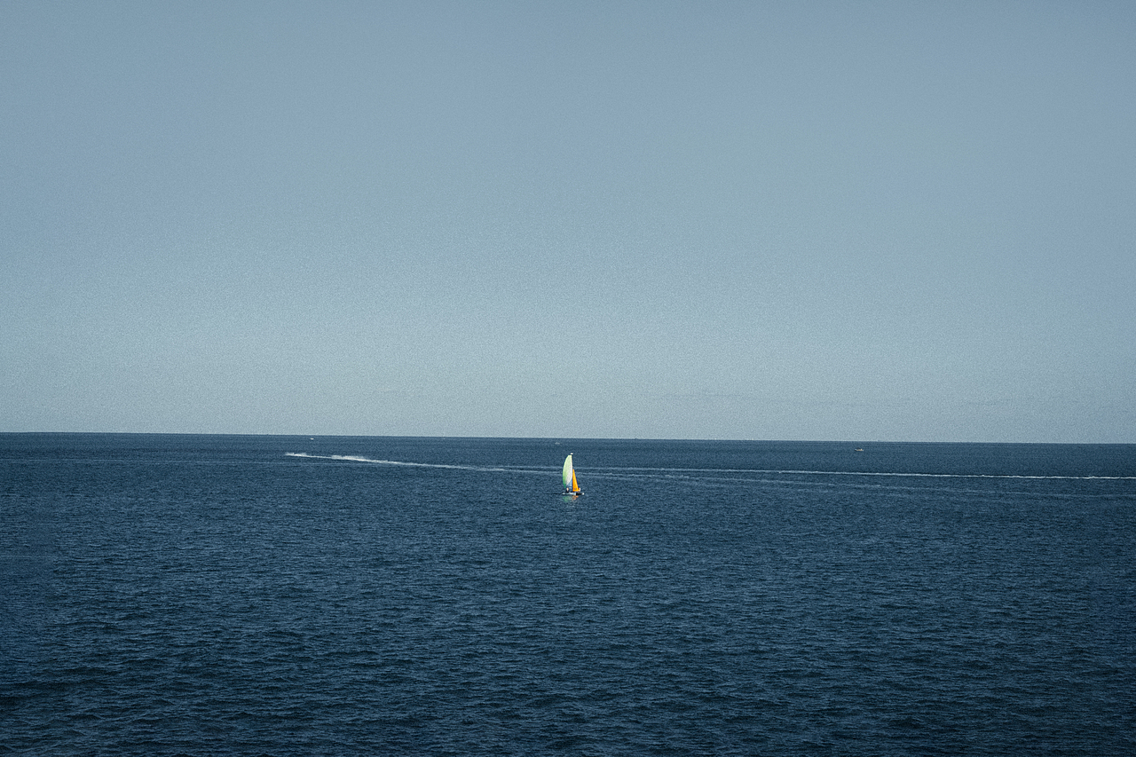 所有的蓝色都在取景器里