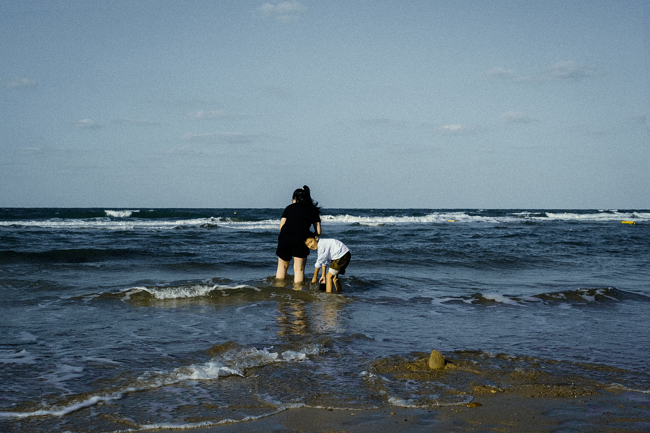所有的蓝色都在取景器里