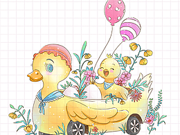 水彩儿插：鸭鸭郊游/快乐演奏/青蛙垂钓