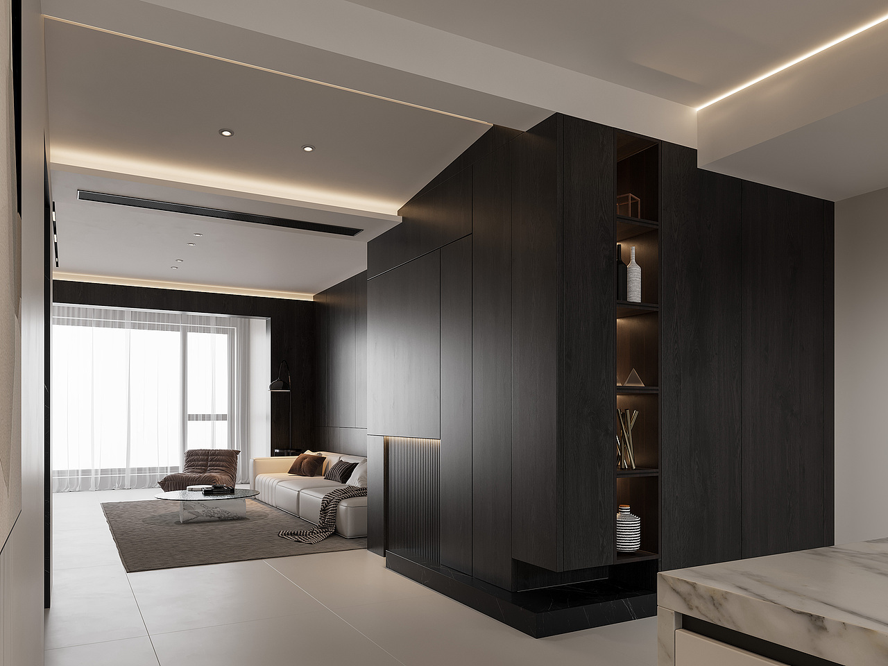 现代黑白灰案例（图ZMzc5NjIxNDA0） - 家装设计 - 站酷设计师白龙马效果图杨芸原创素材 - 站酷ZCOOL