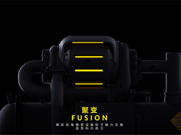 磁悬浮压缩机-科幻风格的工业设备