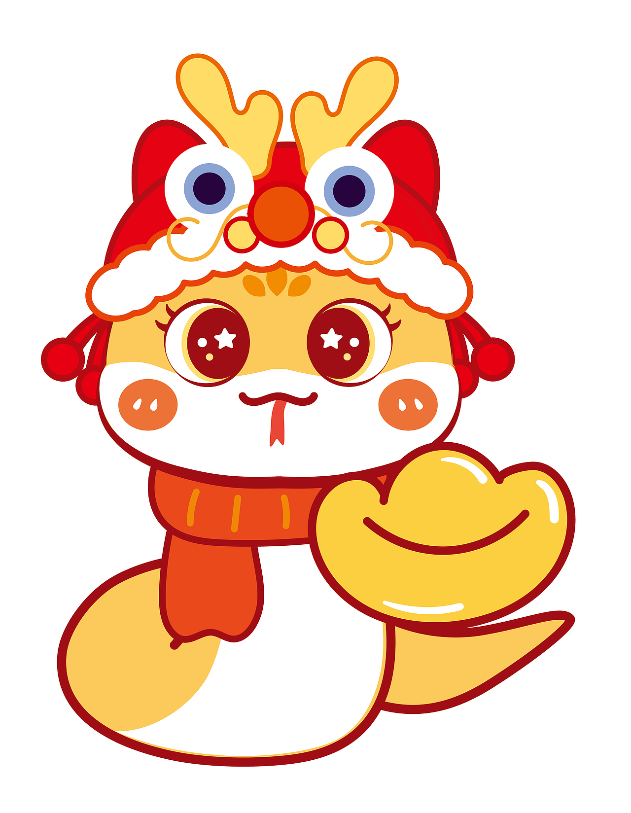 蛇宝宝IP卡通形象设计蛇年插画表情包卡通发财（图ZMzc5NjMwMTg0） - 商业插画 - 站酷设计师阿茹生肖IP原创素材 - 站酷ZCOOL