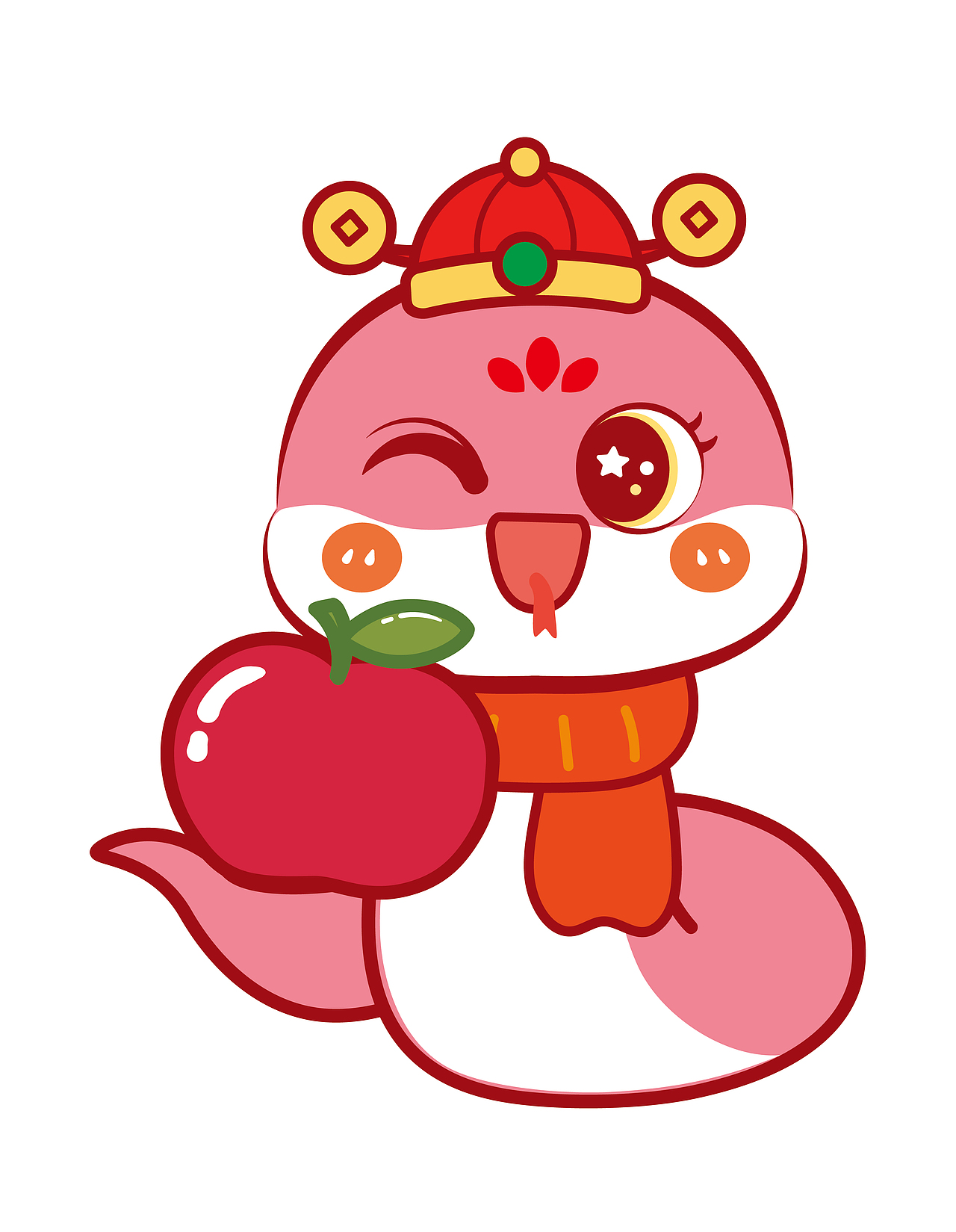 蛇宝宝IP卡通形象设计蛇年插画表情包卡通发财（图ZMzc5NjMwMTk2） - 商业插画 - 站酷设计师阿茹生肖IP原创素材 - 站酷ZCOOL