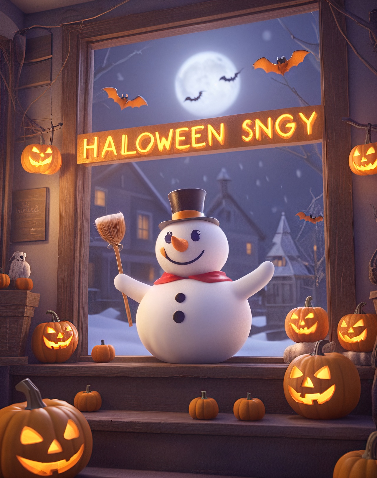 蜜雪冰城-万圣节搞怪（图ZMzc5NjMwOTg0） - AI作品 - 站酷设计师小鳳QWQ原创素材 - 站酷ZCOOL