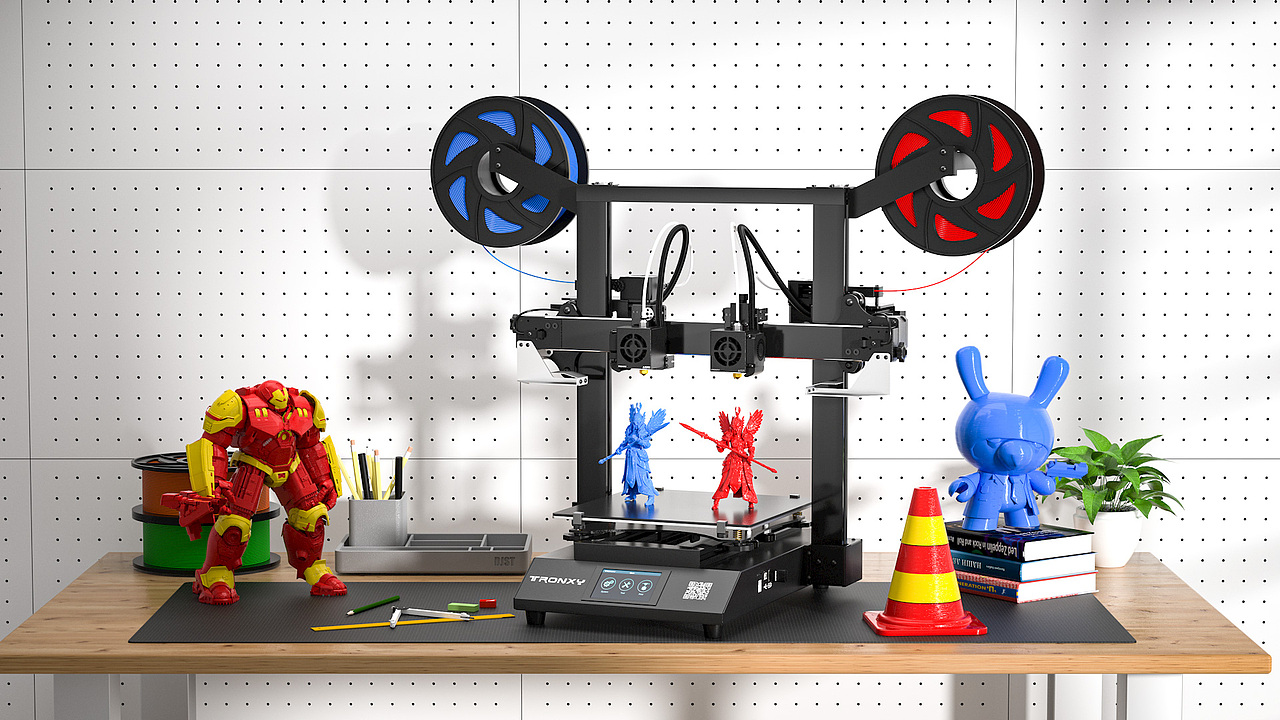 3D打印机详情海报