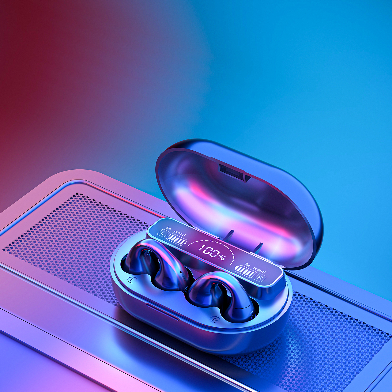 蓝牙耳机建模渲染