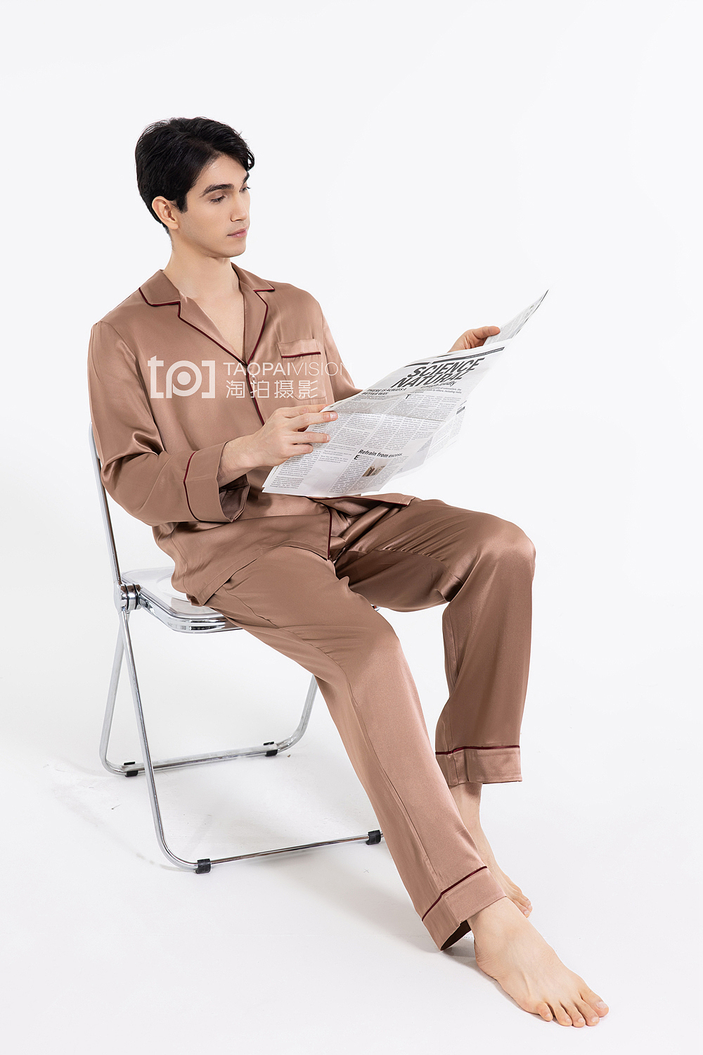 男装家居服白底图模拍