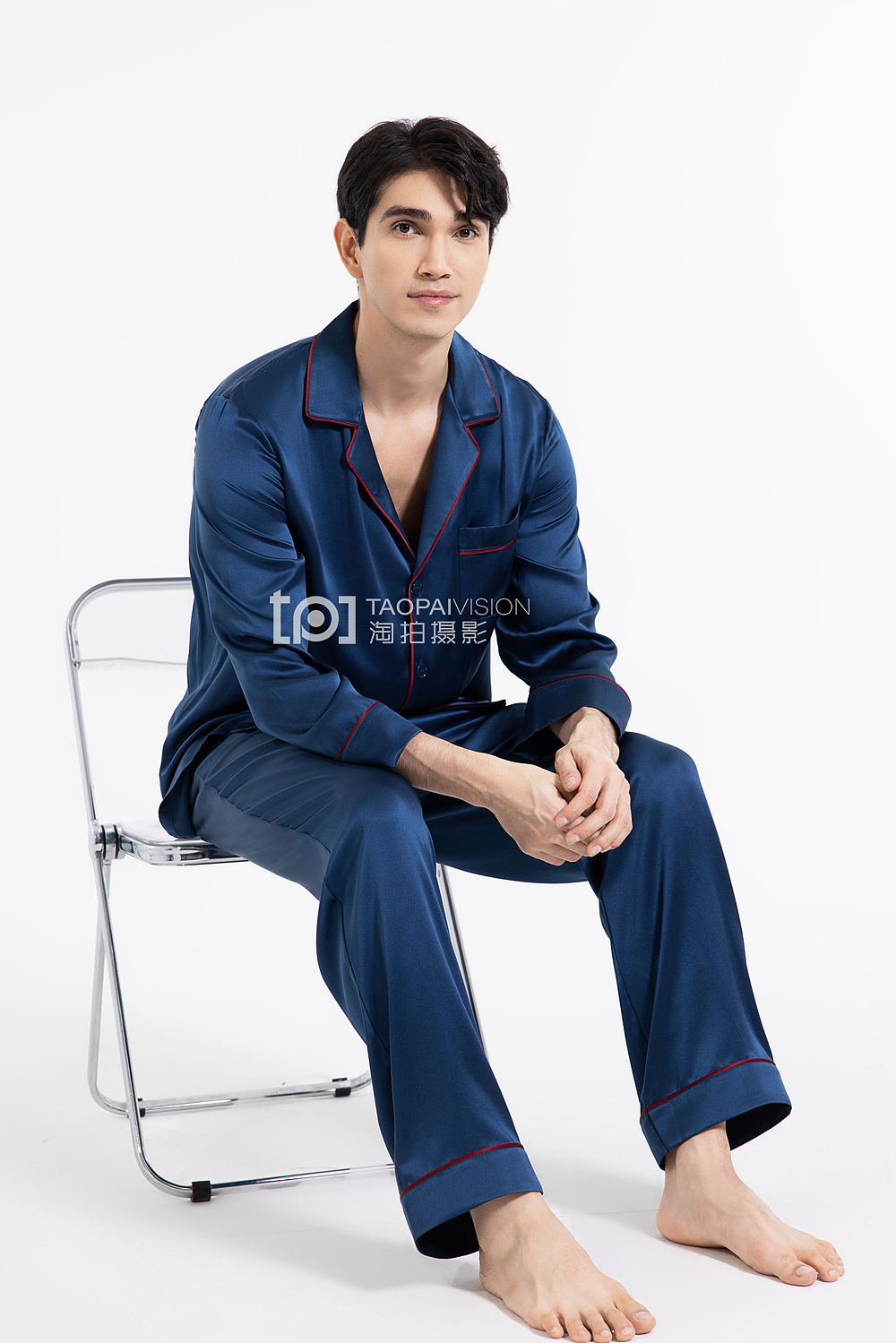 男装家居服白底图模拍