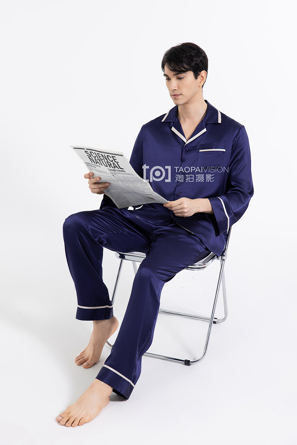 男装家居服白底图模拍