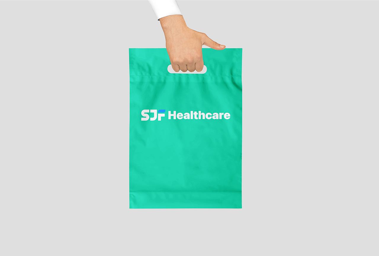 SJF Healthcare医疗健康logo设计