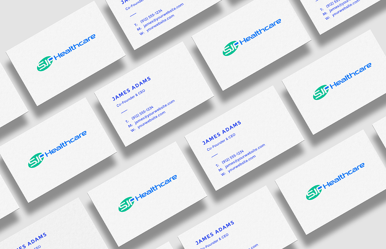 SJF Healthcare医疗健康logo设计