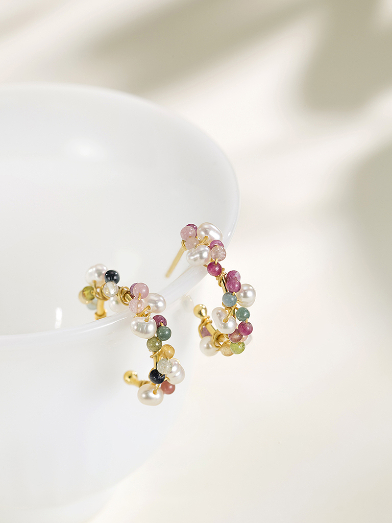 若在江南-碧玺耳环