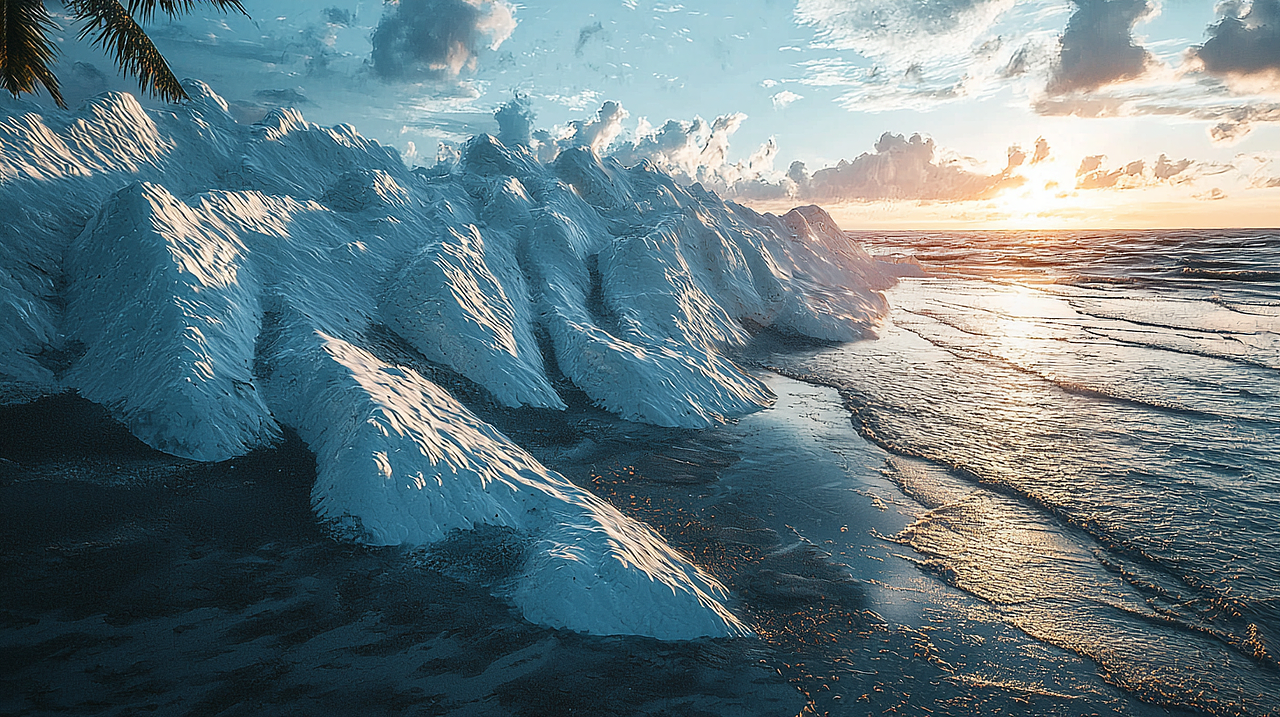 冰川入海:自然之力的壮丽展现