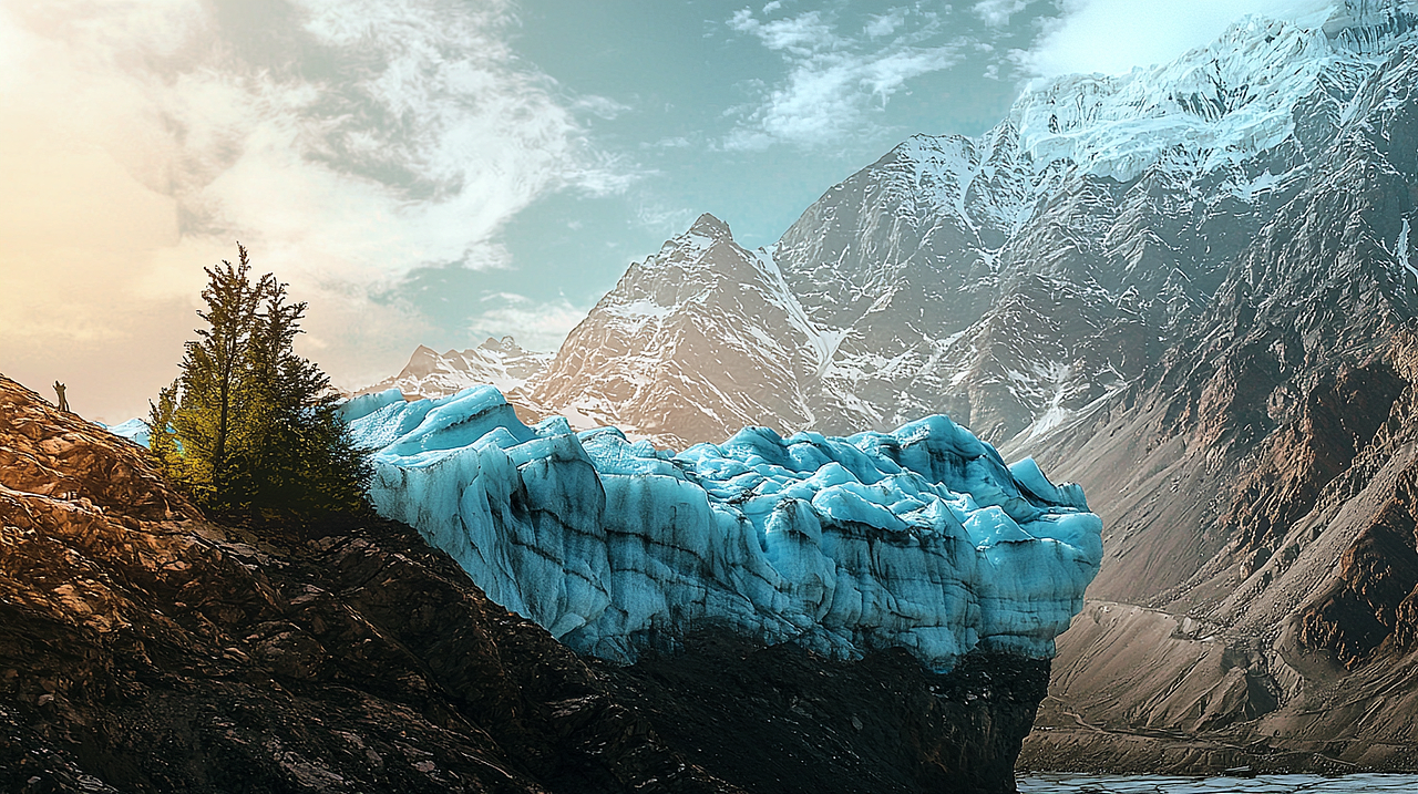 冰川入海:自然之力的壮丽展现