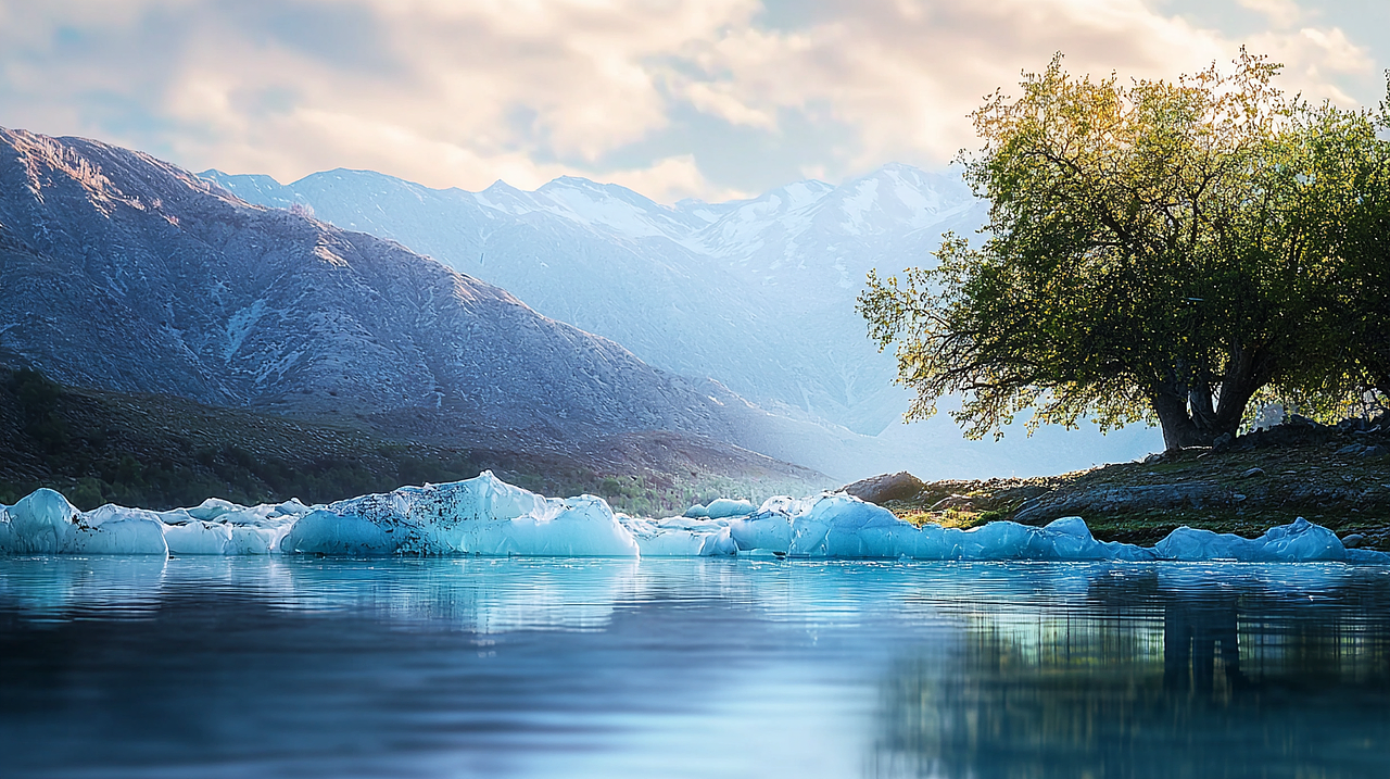 冰川入海:自然之力的壮丽展现