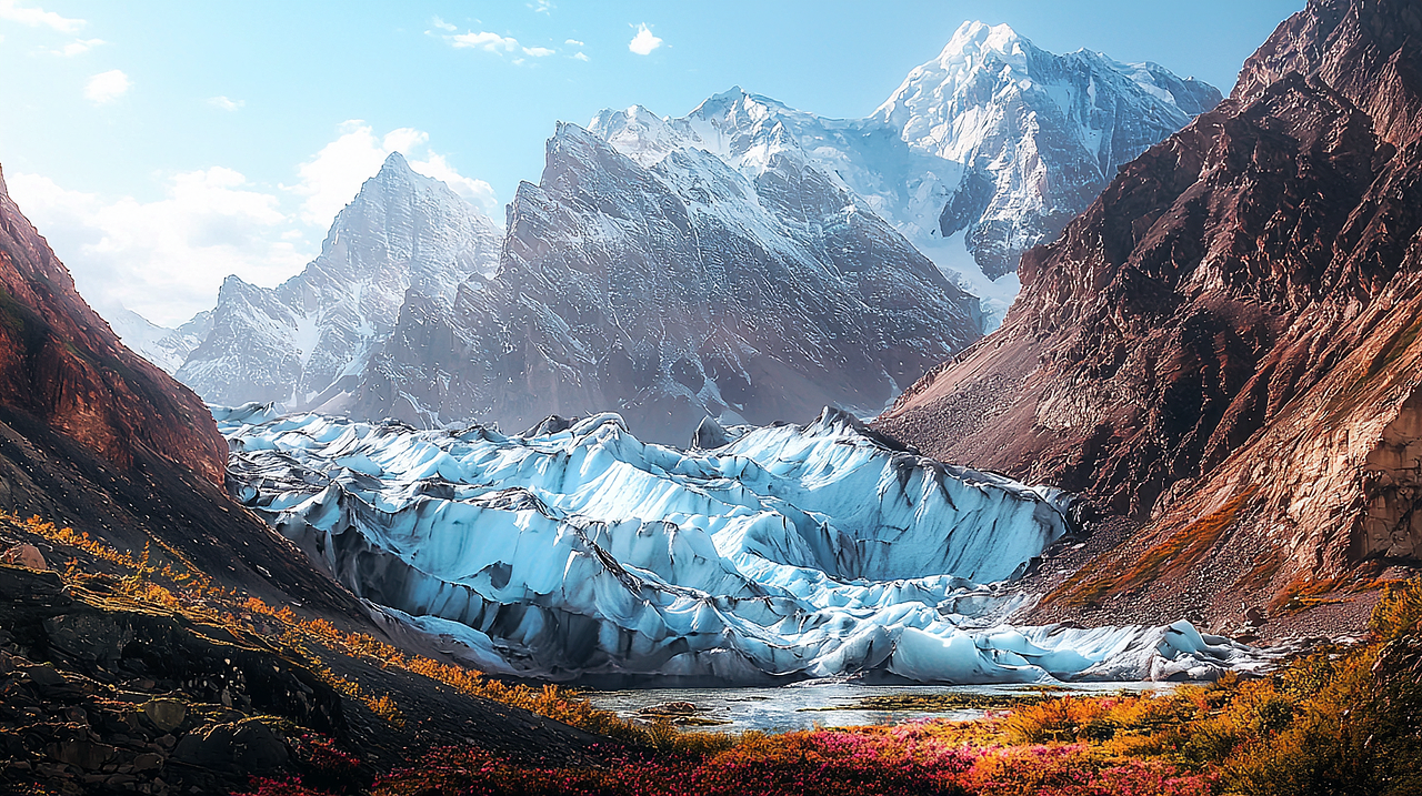 冰川入海:自然之力的壮丽展现